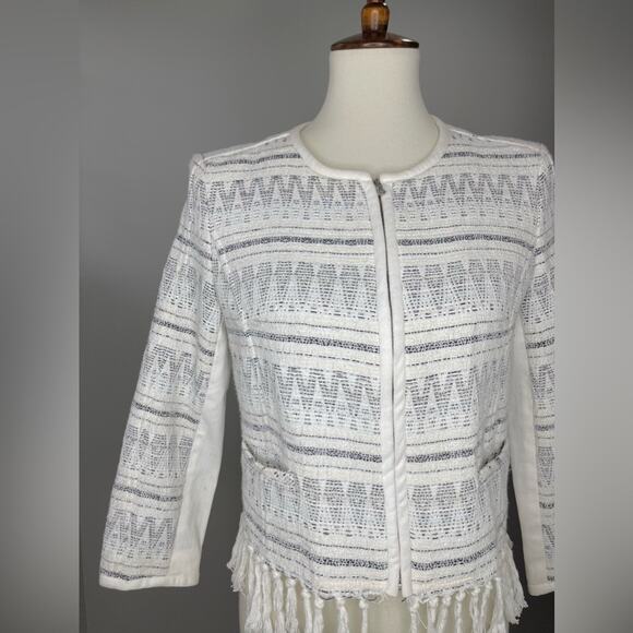 McGinn 'Skye' Tweed Jacket Women's Size 6 - Picture 7 of 11